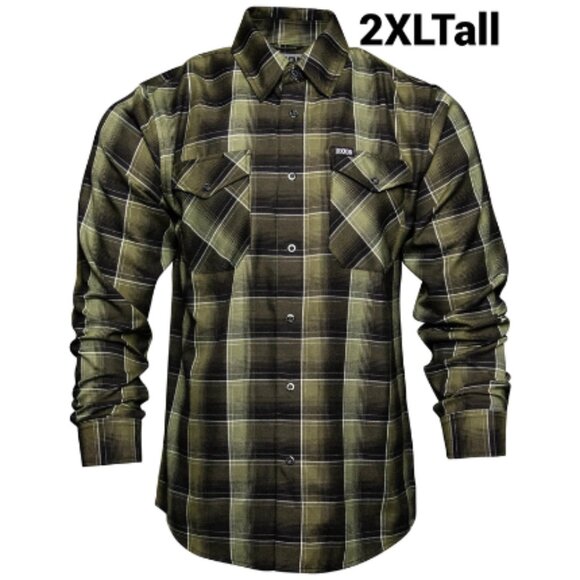 DIXXON Flannel RECOIL Flannel Shirt - Men's 2XL Tall - Picture 1 of 13